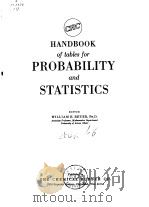 HANDBOOK of tables for PROBABILITY and STATISTICS PDF电子版封面