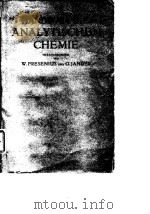 Handbuch der Analytischen Chemie.T.3:Quantitative Bestimmungs-ung Trennungsmethoden.Bd.8br.1953.（ PDF版）