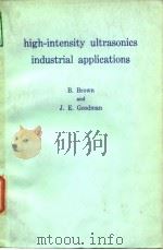 high-intensity ultrasonics industrial applications PDF电子版封面 B.Brown and J.E.Goodman