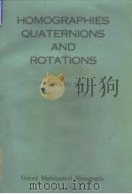 Homographies Quaternions & Rotations Patrick Du Val（ PDF版）