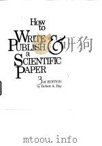How to Write Publish a Scientific Paper 3rd Edition Robert A.Day PDF电子版封面
