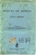 INSECTS OF HAWAII ELWOOD C.ZIMMERMAN 1948 PDF电子版封面