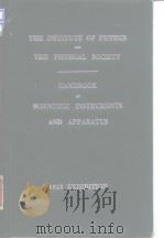 Institute of Physics and the Physical Society.Handbook of scientific instruments and apparatus.1963. PDF电子版封面