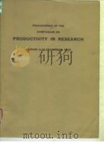Institution of Chemical Engineers.Productivity in ressearch.1963. PDF电子版封面