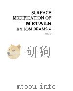 International Conference on Surface Modification of Metals by Ion Beams (6th:1988;Italy)Surface modi PDF电子版封面