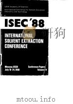 International solvent Extraction conference (1988:Moscow)ISCE'88;V.4.1988.（ PDF版）