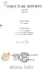 International Union of Crystallography.Structure reports for 1959.v.23.1965. PDF电子版封面