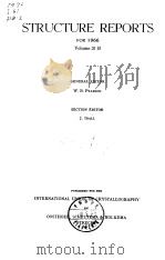 International Union of Crystallography.Struoture reports for 1966.V.31B.1974. PDF电子版封面