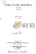 International Union of Crystalography.Structure reports for 1956.v.20.1963. PDF电子版封面
