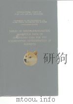 International Union of Pure & Applied Chemistry Tables of spectrophotometric determination of eleme PDF电子版封面