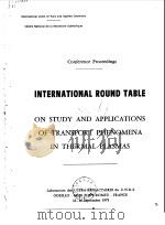 International union of pure and applied chemistry.International round table on study and app0licatio PDF电子版封面