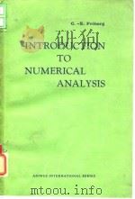Introduction to Numerical Analysis Carl-erik Froberg PDF电子版封面