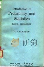 Introduction to Probability and Statistics PAPT 1. PROBABILITY PDF电子版封面