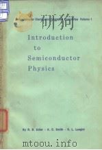 Introduction to Semiconductor Physics PDF电子版封面
