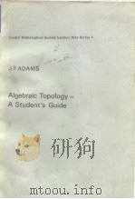 J.F.Adams Algebraic Topology A Student's Guide PDF电子版封面