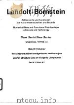 Landolt-Bornstein Band 7 PDF电子版封面