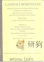 Landolt-Bornstein.Zahlenwerte und funktionen aus naturwissenschaften und technik.N.S.;Gruppe Ⅲ;bd.13 PDF电子版封面