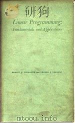 Linear Programming:Fundamentals and Applications 1958 PDF电子版封面
