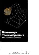 Macroscopic Thermodynamics With Engineering Applications PDF电子版封面