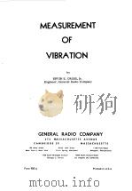 Measurement of Vibration PDF电子版封面