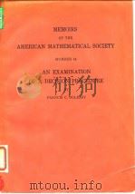 MEMOIRS OF THE AMERICAN MATHEMATICAL SOCIETY MUMBER 44 AN EXAMINATION OF A DECISION PROCEDURE BY FRA PDF电子版封面