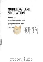 Modeling and Simulation Comference.Modeling and simulation;v.13.pt.4.1982. PDF电子版封面