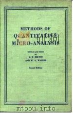 Milton.R.F.& others.Methods of Quantitative Micro-Aanlysis.1955. PDF电子版封面
