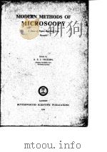 MODERN METHODS OF MICROSCOPY PDF电子版封面