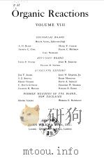 Organic Reactions.Vol.8. 1954. PDF电子版封面