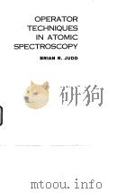 OPERATOR TECHNIQUES IN ATOMIC SPECTROSCOPY（ PDF版）