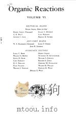 Organic Reactions.Vol.6. 1951. PDF电子版封面