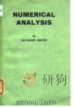 Numerical Analysis Nathaniel Macon PDF电子版封面