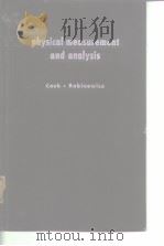 physical measurement and analysis PDF电子版封面