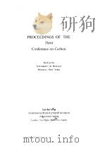 Proceedings of the third conference on carbon.1959. PDF电子版封面