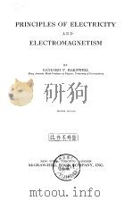 PRINCIPLES OF ELECTRICITY AND ELECTROMAGNETISM（ PDF版）