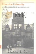 Princeton University Undergraduate Announcement 1981-82（ PDF版）