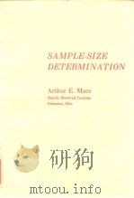 SAMPLE-SIZE DETERMINATION PDF电子版封面
