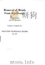 Removal of metals from wastewater:neutralization and precipitation.1984.（ PDF版）