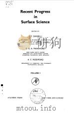 Recent progress in surface science.v.1.1964. PDF电子版封面