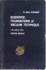 SCIENTIFIC FOUNDATIONS of VACUUM TECHNIQUE（ PDF版）