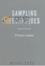 SAMPLING TECHNIQUES SECOND EDITION     PDF电子版封面     
