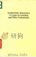 SCIENTIFIC ENGLISH A Guide for Scientists and Other Professionals PDF电子版封面 Robert A.Day