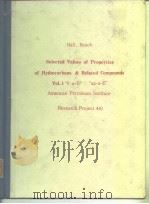 SERIAL PUBLICATION OF THERMODYNAMICS RESEARCH CENTER HYDROCARBON PROJECT PDF电子版封面