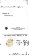 Sixty-second Annual Meeting Papers Symposium on MICROSCOPY PDF电子版封面