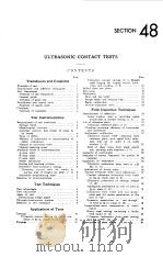 Section 48 Ultrasonic Contact Tests PDF电子版封面