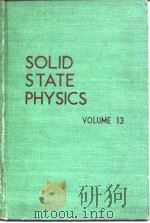 Solid state physics.Vol.13.1962. PDF电子版封面