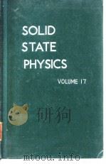Solid state physics;advances in research and applications.v.17.1965 PDF电子版封面