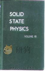 Solid state physics;advances in research and applicalions.v.16.1964. PDF电子版封面