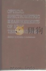 SOSMHT. Optical spectrometric measurements of high temperatures. 1961. PDF电子版封面
