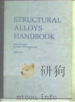 STRUCTURAL ALLOYS HANDBOOK 1975 EDITION lncoudes 1974 Supplement VOLUME 1 STRUCTURAL ALLOYS HANDBOO PDF电子版封面